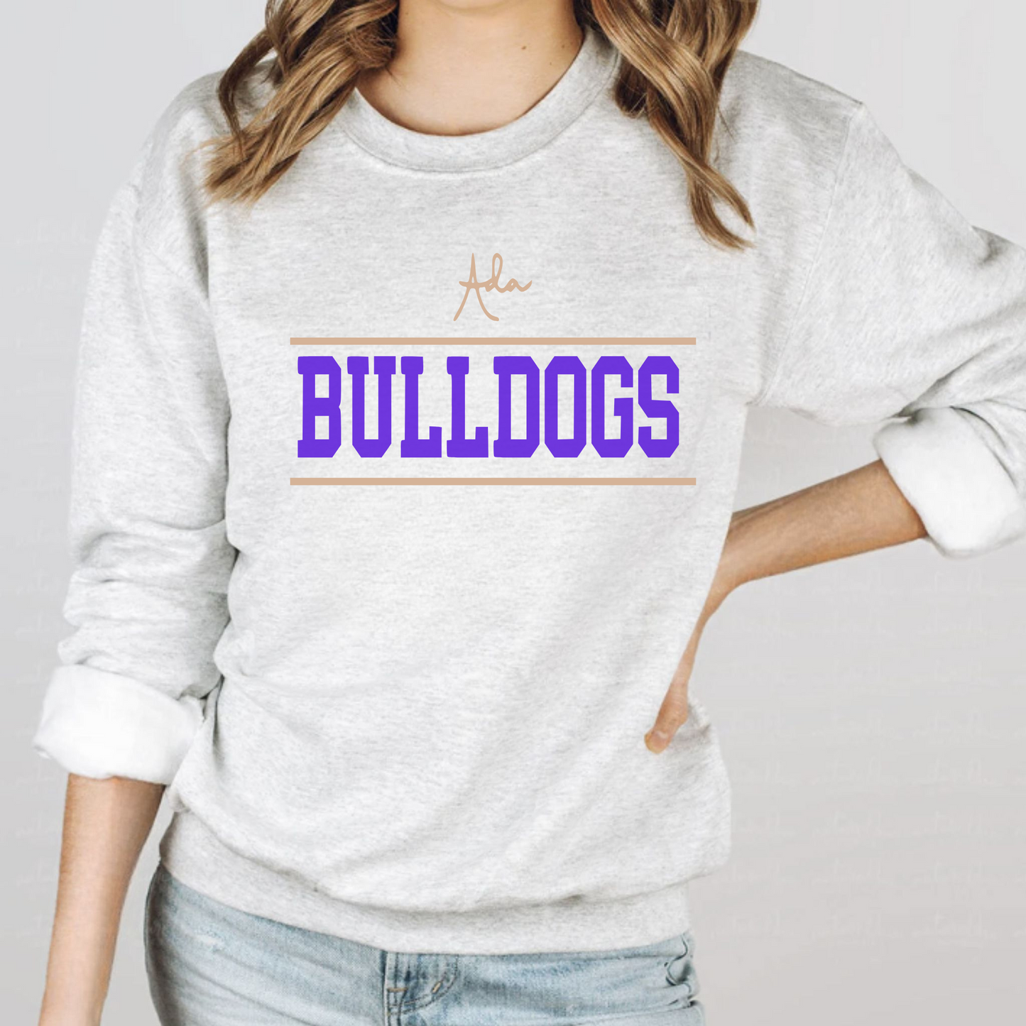 Ada Unisex Sweatshirt ADA BULLDOGS GREY
