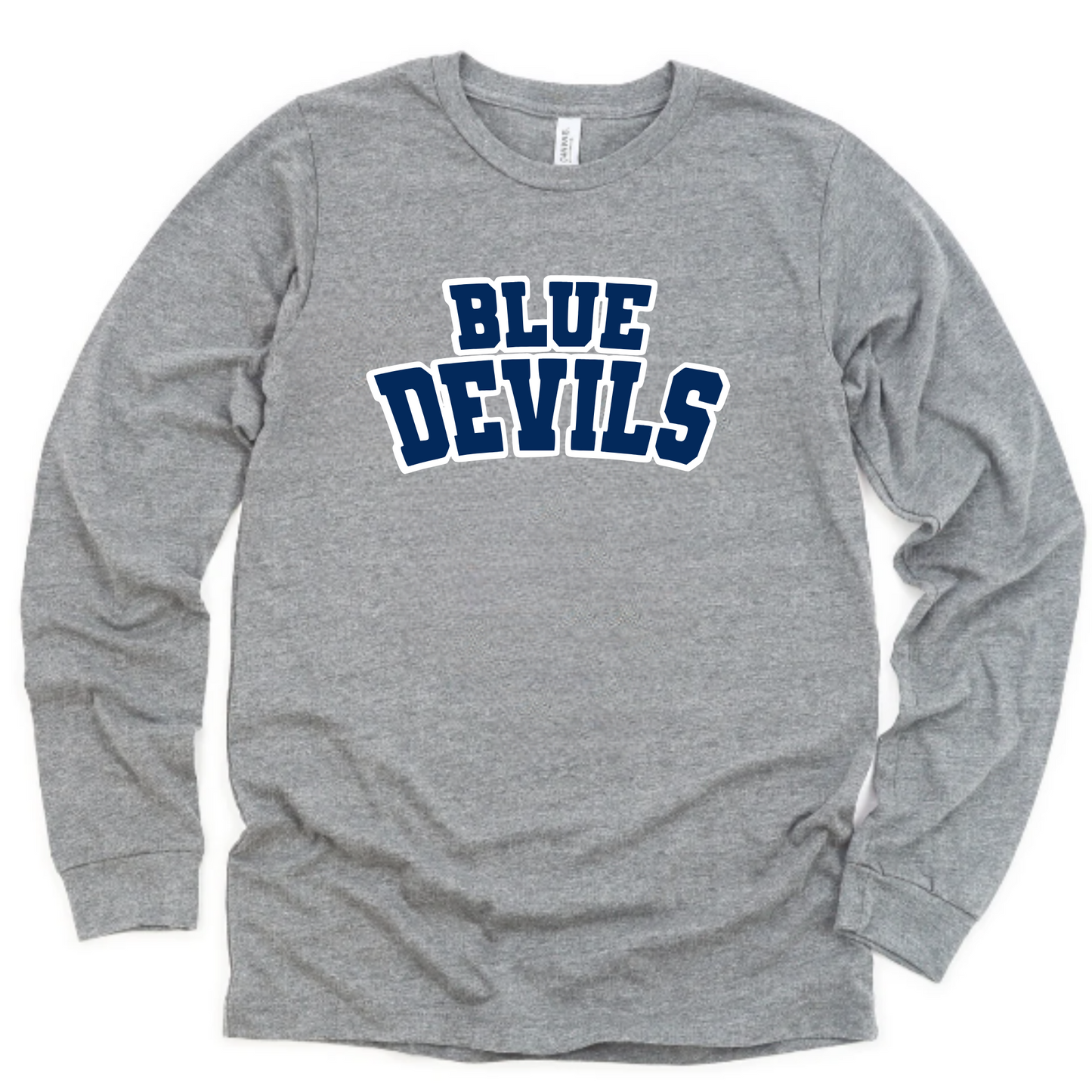 Carey Unisex Long Sleeve Shirt BLUE DEVILS