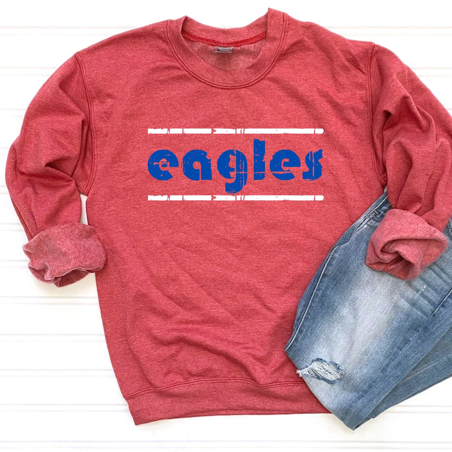 Liberty Benton Unisex Sweatshirt EAGLES RETRO DISTRESSED