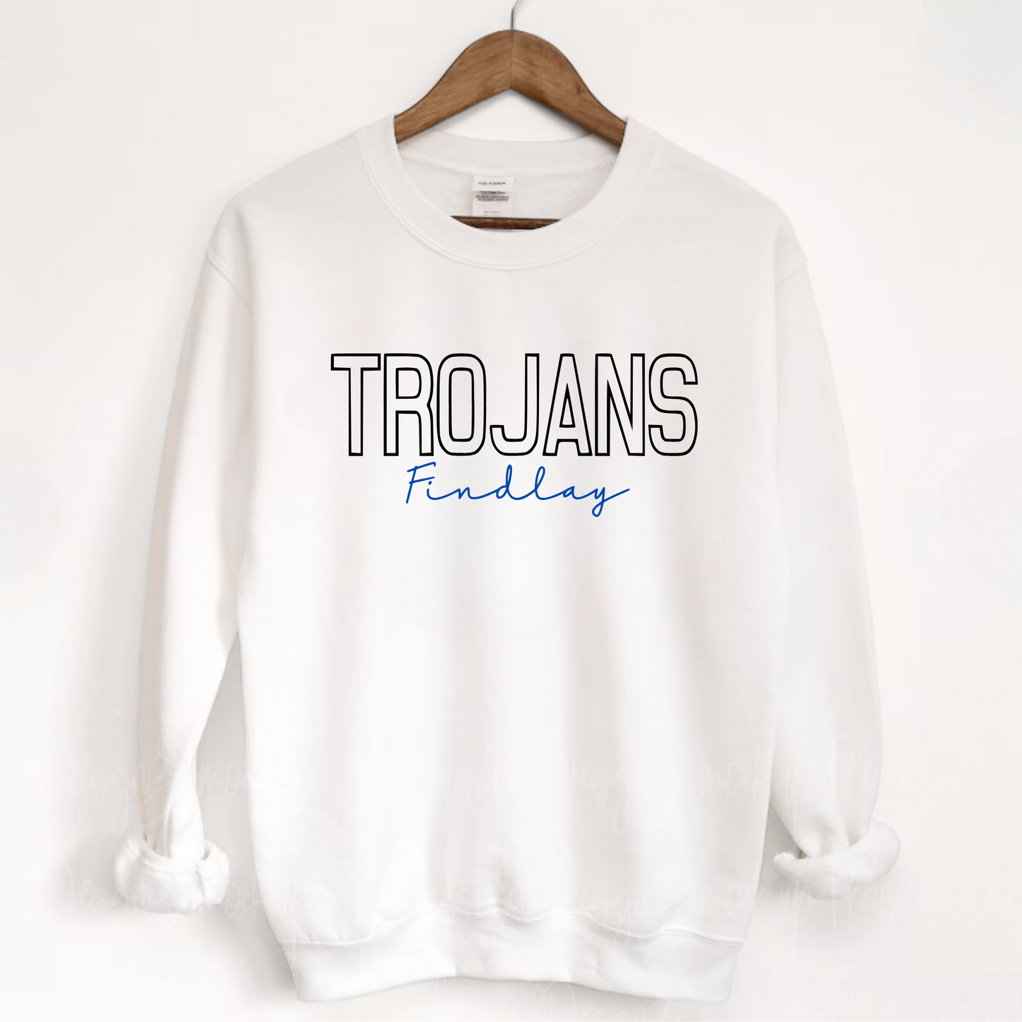 Findlay Unisex Sweatshirt TROJANS WHITE
