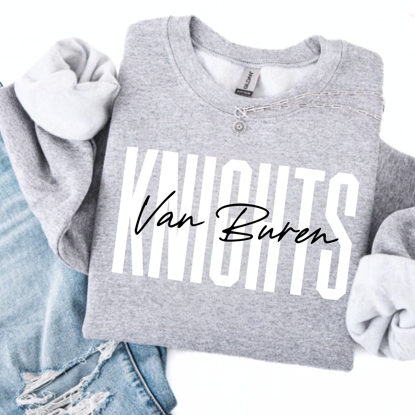Van Buren Unisex Sweatshirt KNIGHTS VAN BUREN GREY