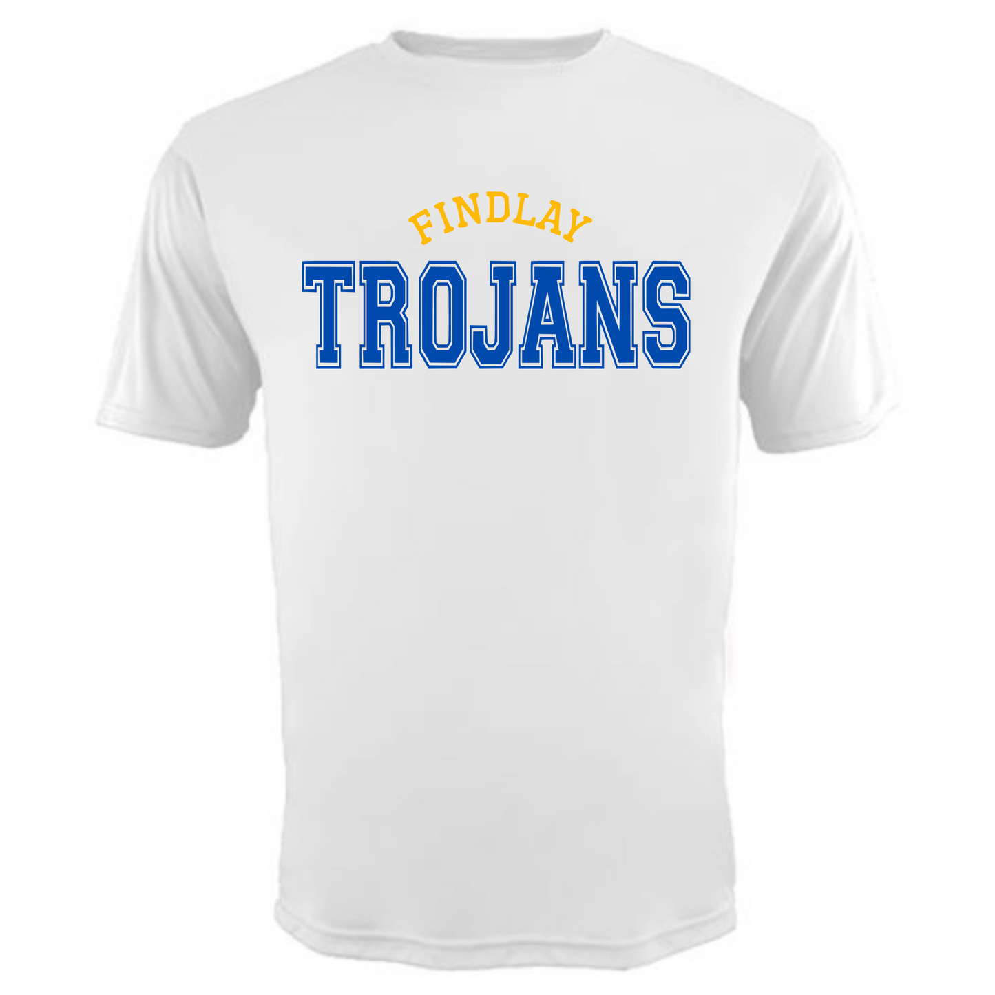 Findlay Cooling Performance A4 T-Shirt FINDLAY TROJANS WHITE