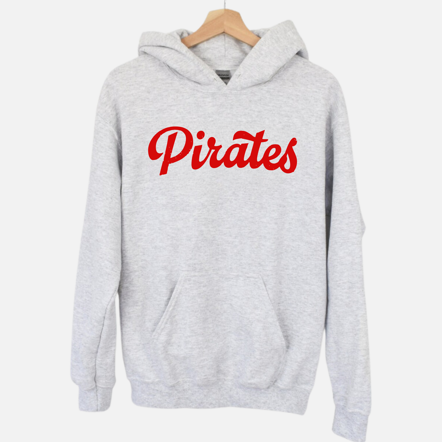 Bluffton Unisex Hoodie PIRATES CURSIVE