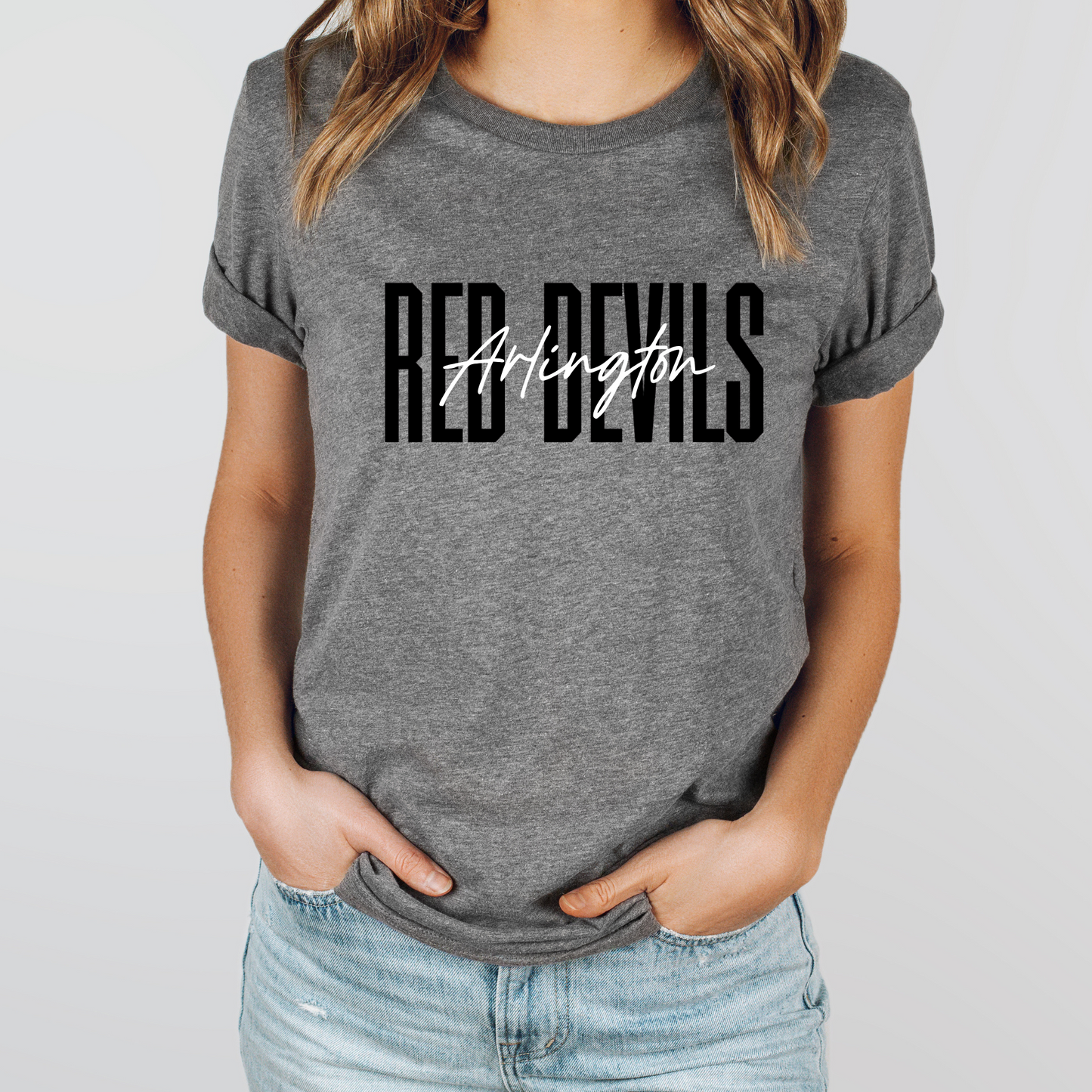 Arlington Unisex T-Shirt RED DEVILS ARLINGTON DARK GREY