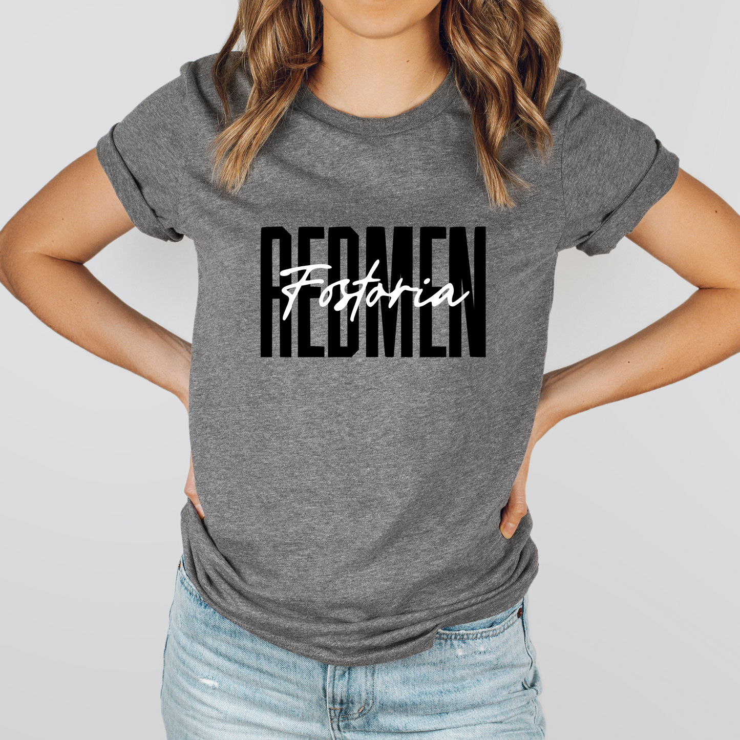 Fostoria Unisex T-Shirt REDMEN FOSTORIA DARK GREY