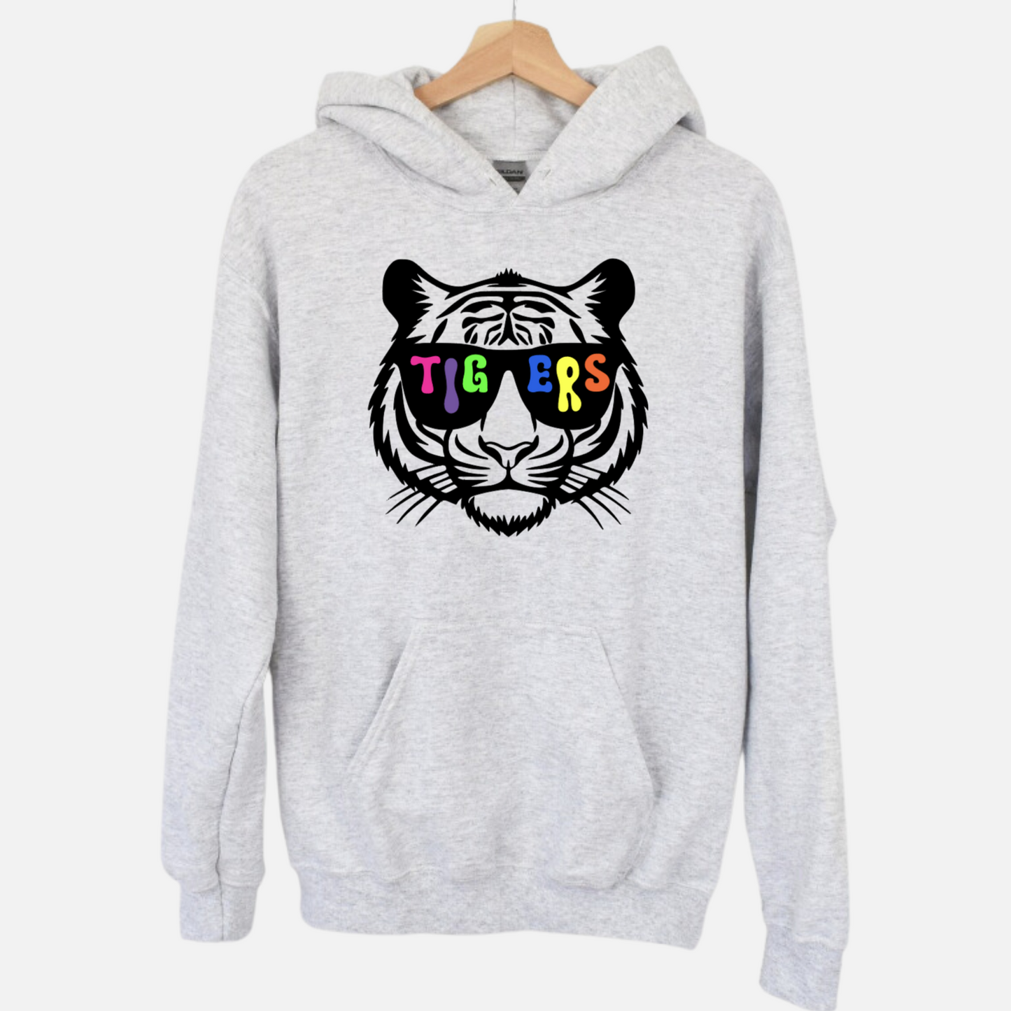 Tigers Neon Unisex Hoodie GLASSES