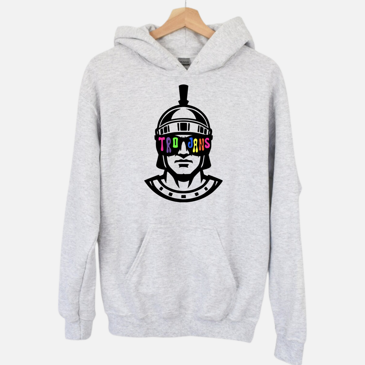 Trojans Neon Unisex Hoodie GLASSES