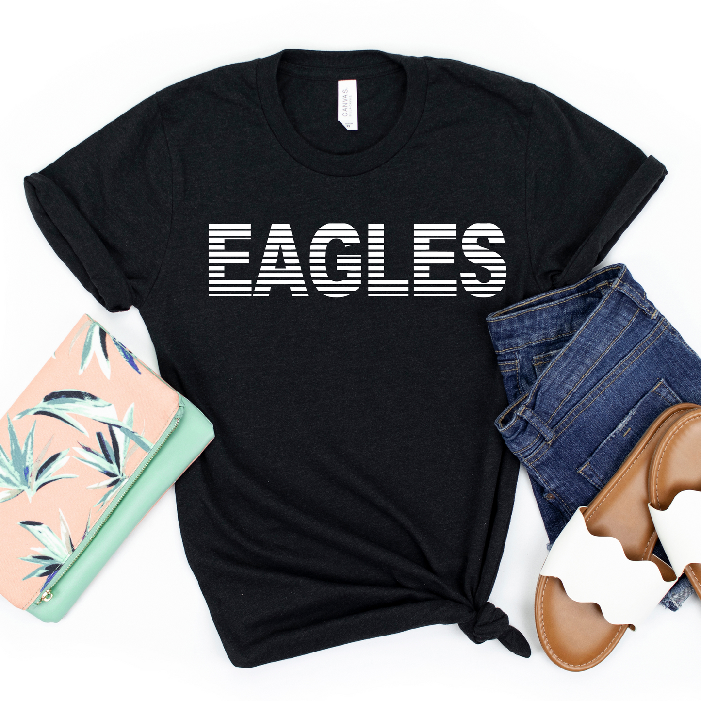 Liberty Benton Unisex T-Shirt EAGLES STRIPES