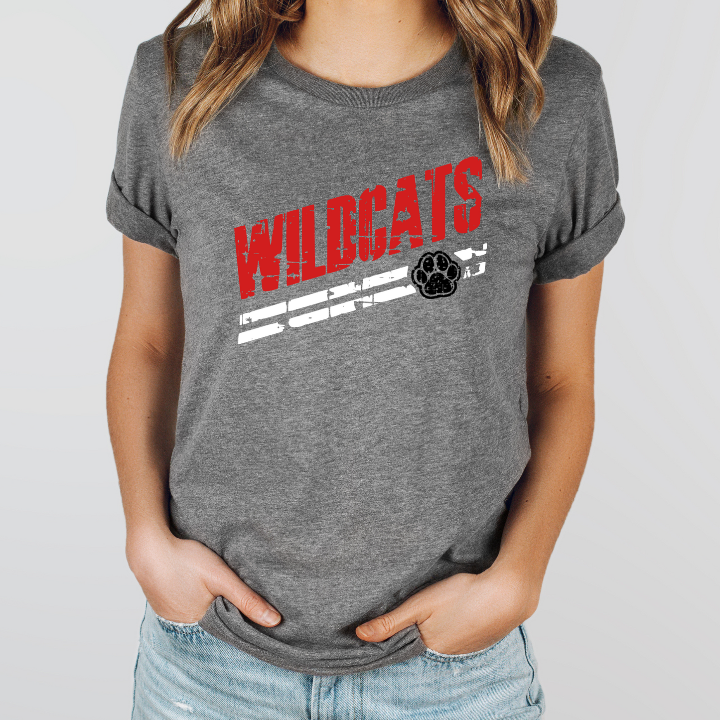Kenton Unisex T-Shirt WILDCATS DIAGONAL