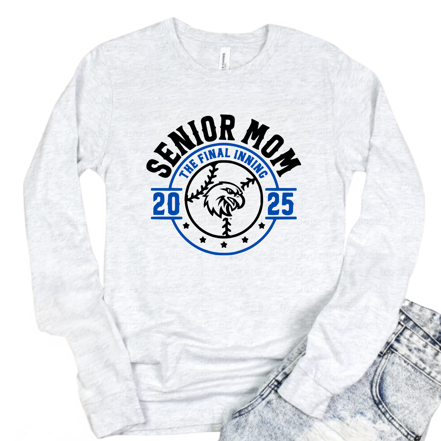 LB Senior Mom Baseball Shirt