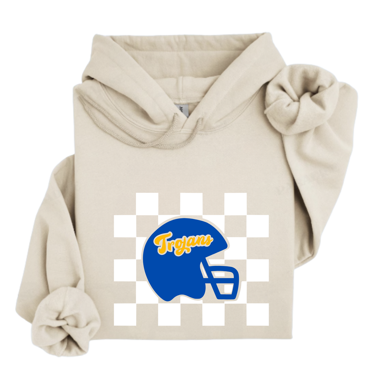 Findlay Unisex Hoodie CHECKER FOOTBALL SAND
