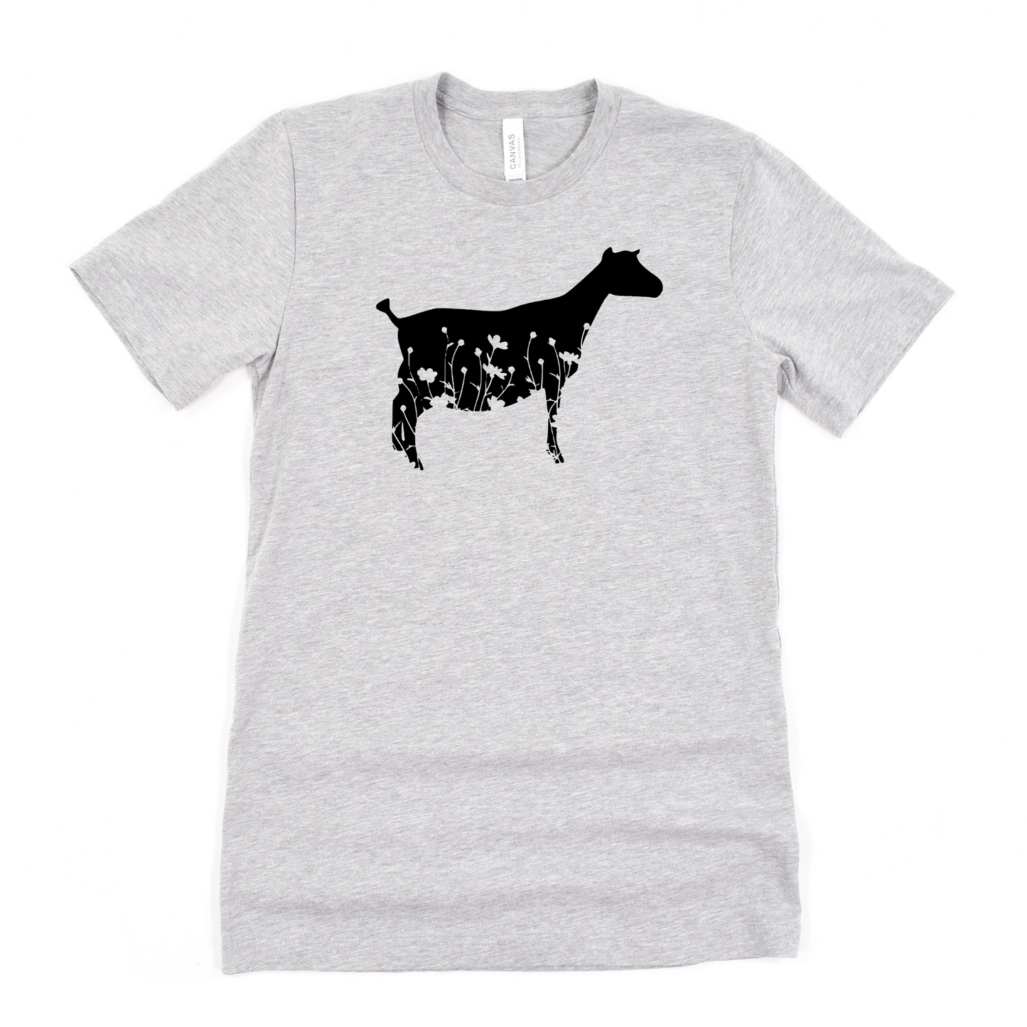 Goat Unisex T-Shirt GOAT WITH FLOWERS