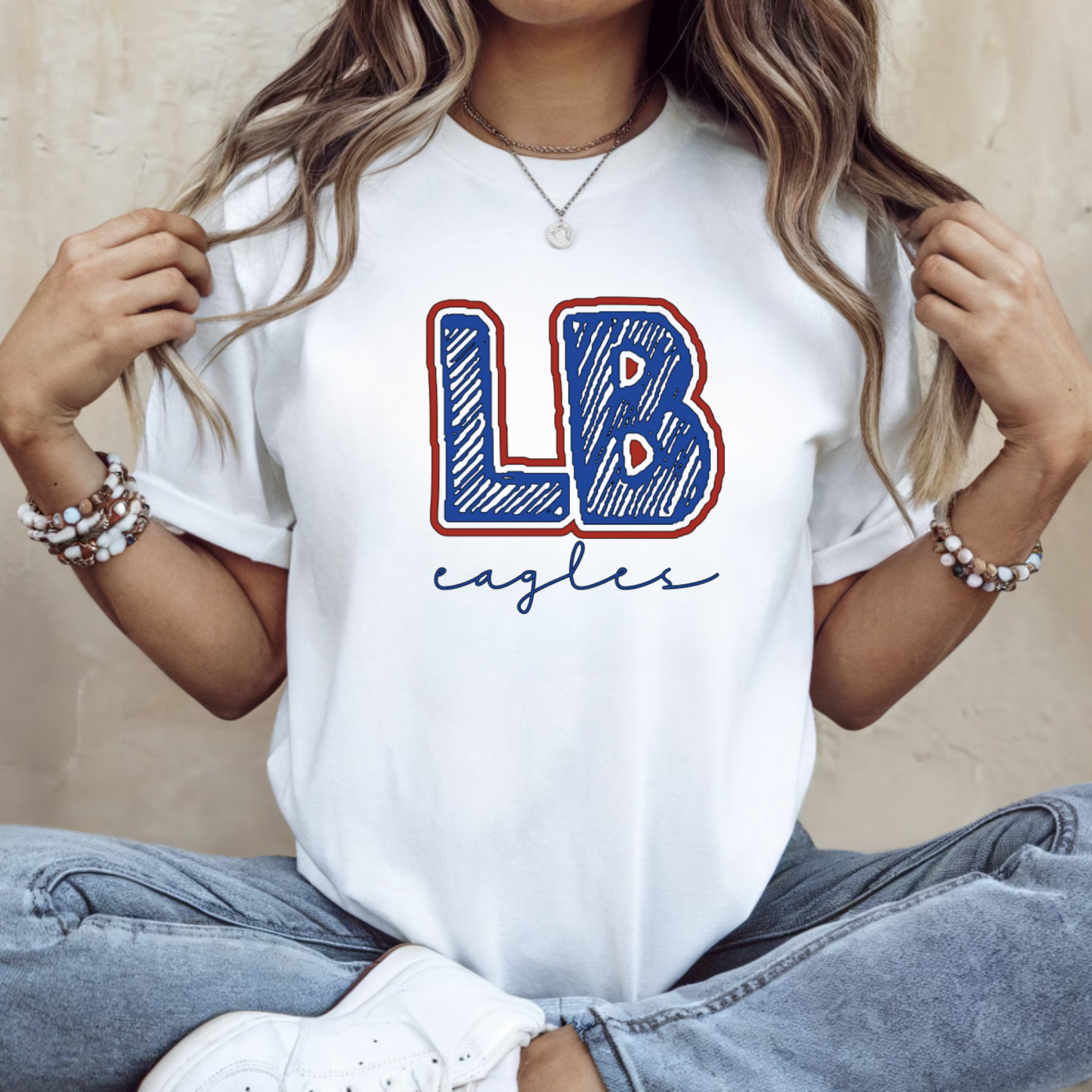 Liberty Benton T-Shirt LB EAGLES WHITE