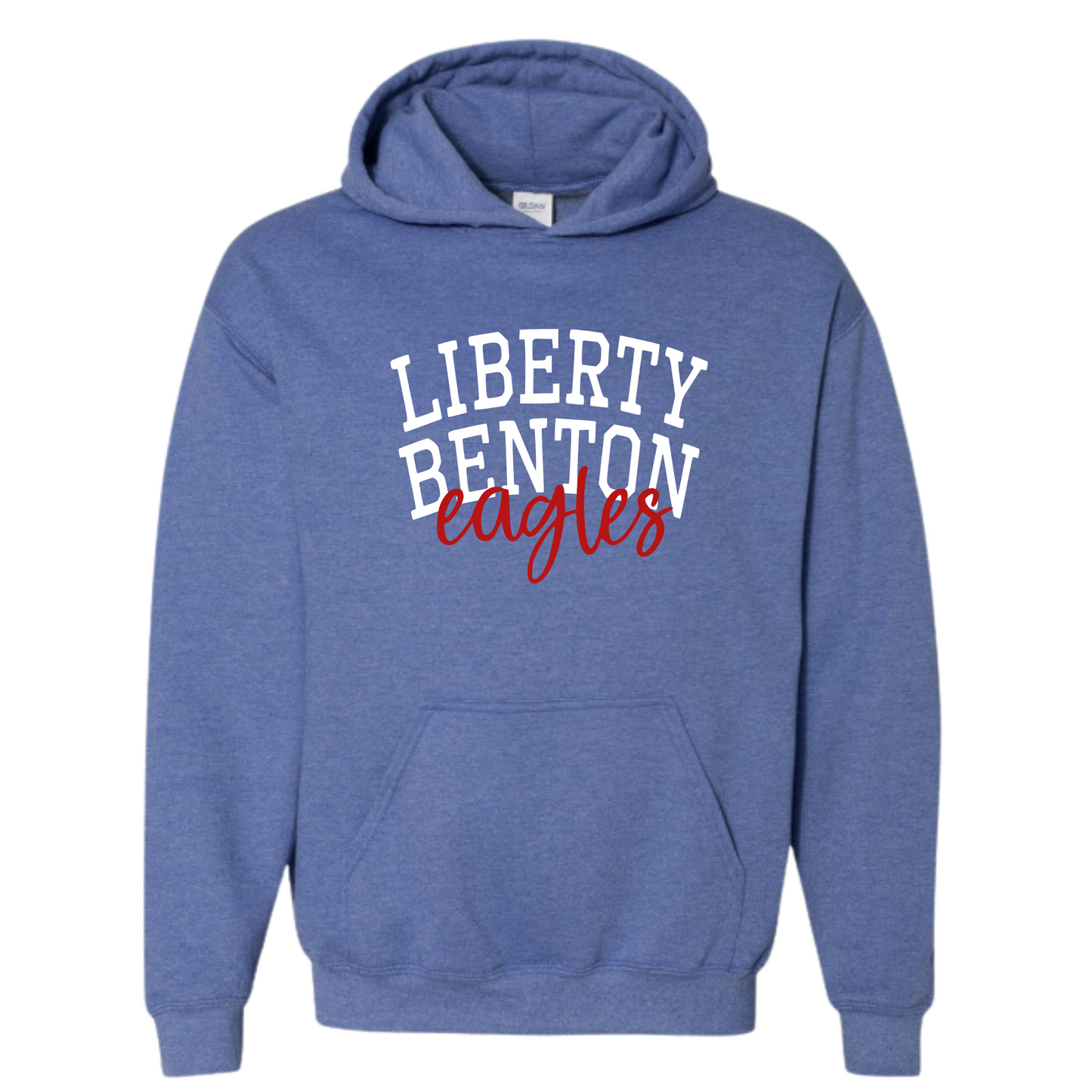 Liberty Benton Unisex Hoodie LIBERTY BENTON HEATHER ROYAL