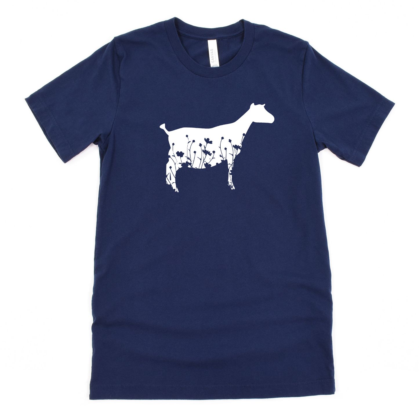 Goat Unisex T-Shirt GOAT WITH FLOWERS