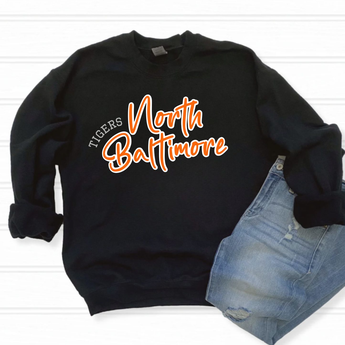 North Baltimore Unisex Sweatshirt NORTH BALTIMORE TIGERS BLACK