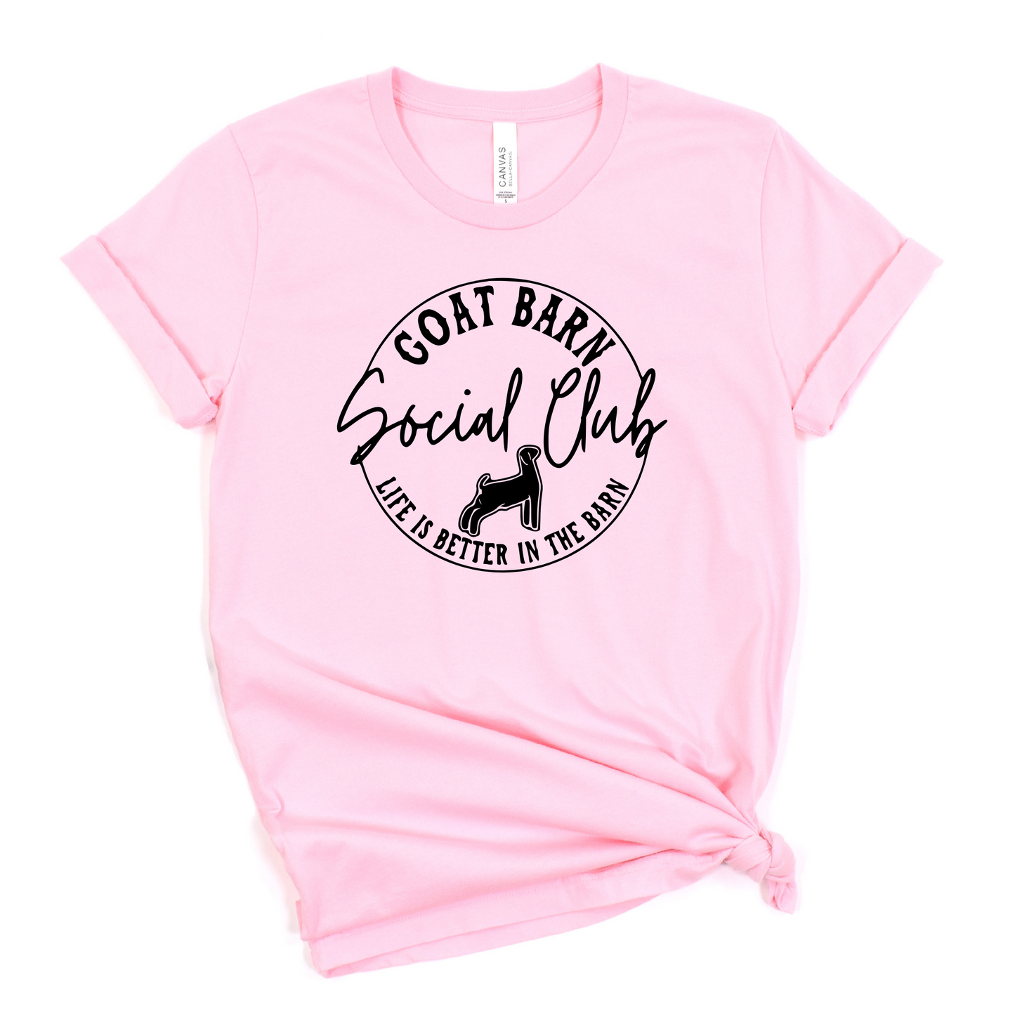 Goat Unisex T-Shirt GOAT BARN SOCIAL CLUB