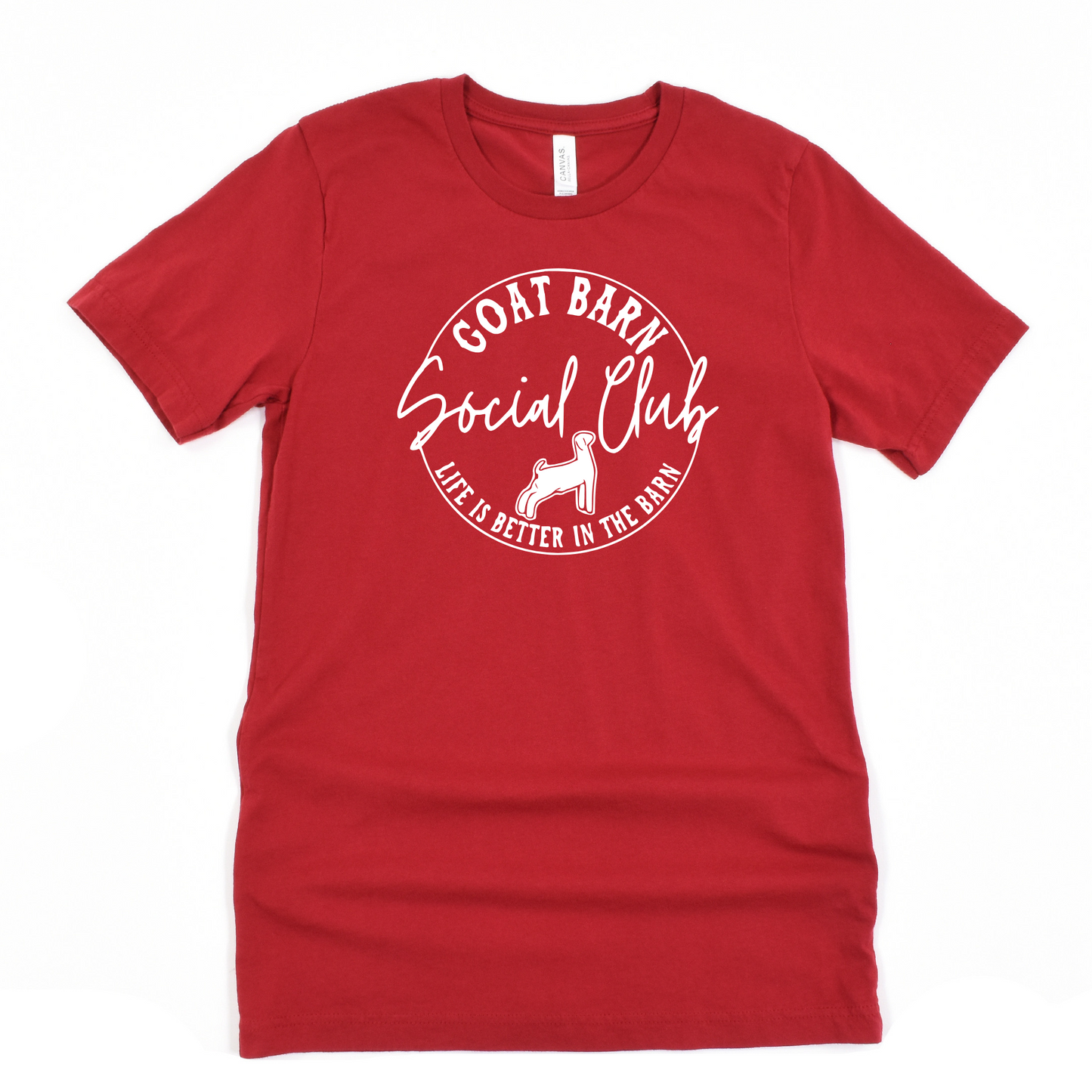 Goat Unisex T-Shirt GOAT BARN SOCIAL CLUB