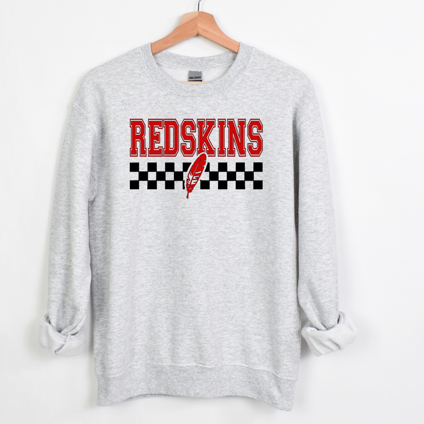Arcadia Unisex Sweatshirt REDSKINS CHECKERED