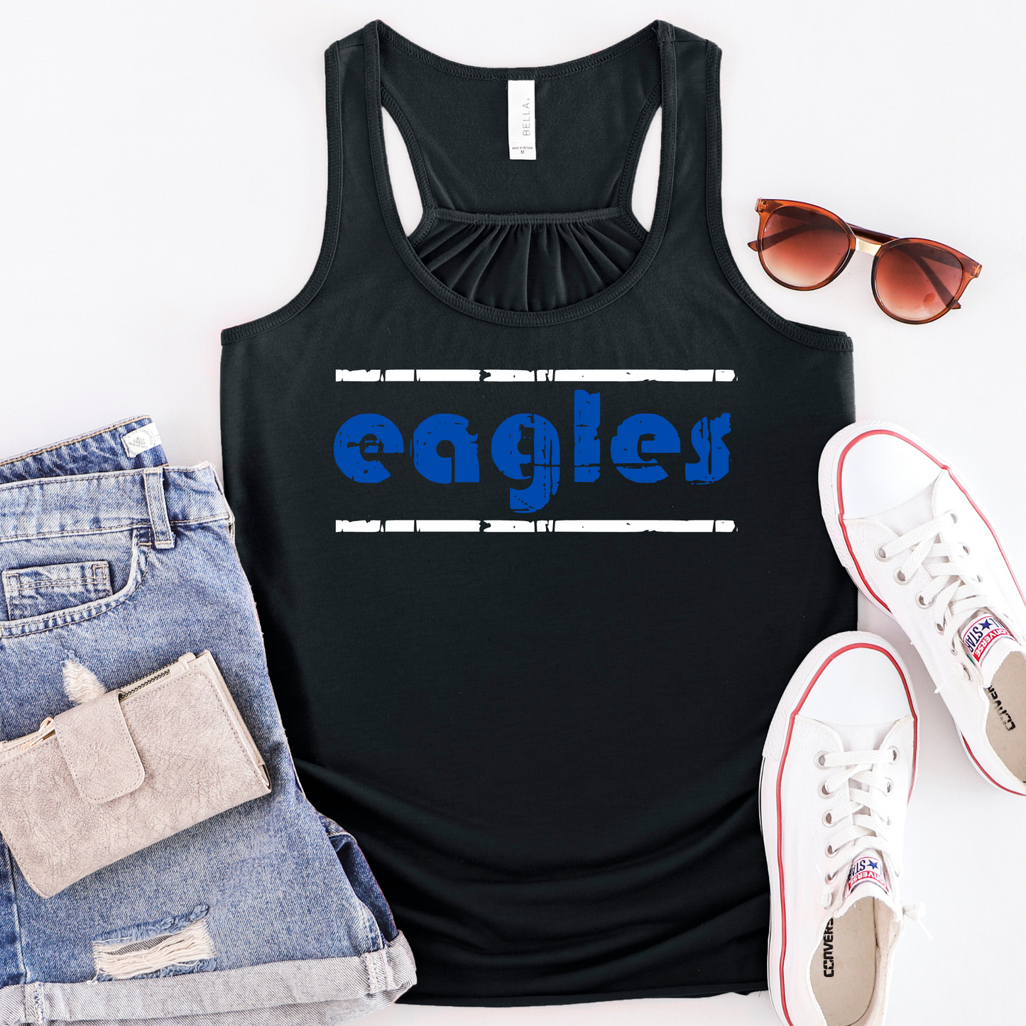 Liberty Benton Tank Top RETRO EAGLES BLACK