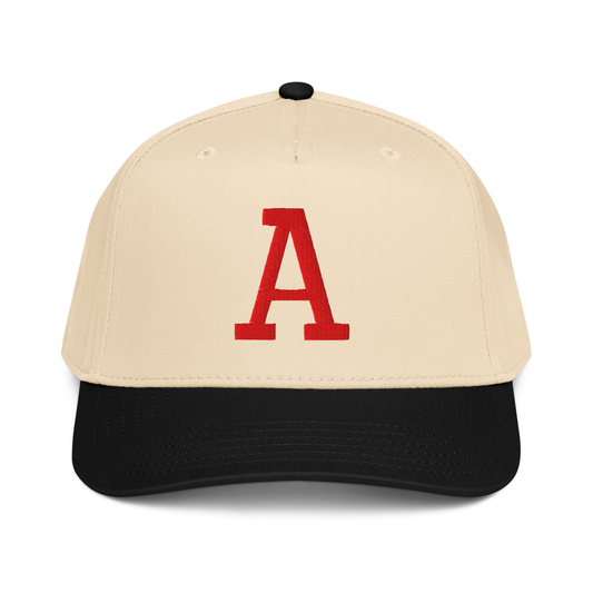 Arlington Classic Snapback Hat A NATURAL/BLACK/RED