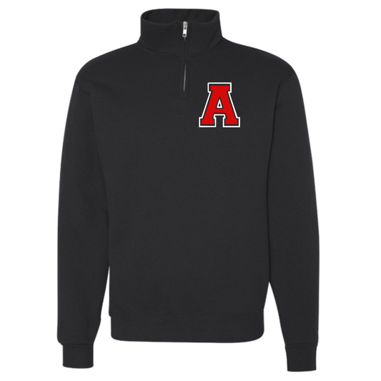 Arcadia Quarter Zip Sweatshirt A BLACK