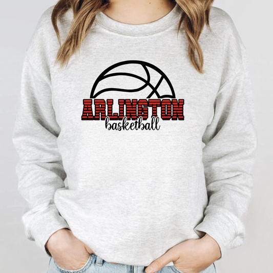 Arlington Unisex Sweatshirt ARLINGTON BASKETBALL GREY