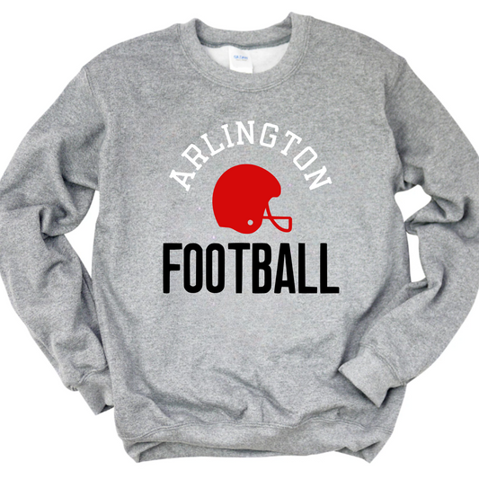 Arlington Unisex Sweatshirt ARLINGTON FOOTBALL GREY