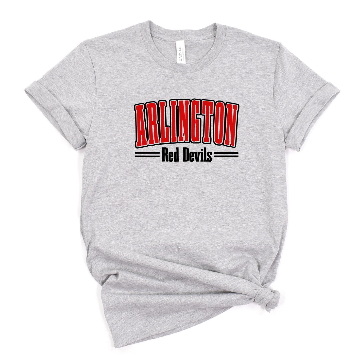 Arlington Unisex T-Shirt ARLINGTON RED DEVILS GREY