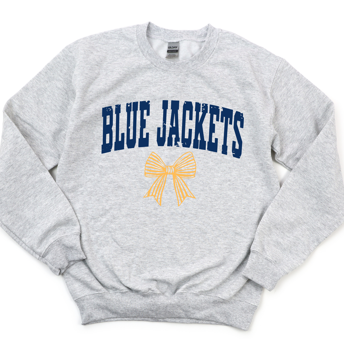 New Riegel Sweatshirt BLUE JACKETS BOW STRIPE