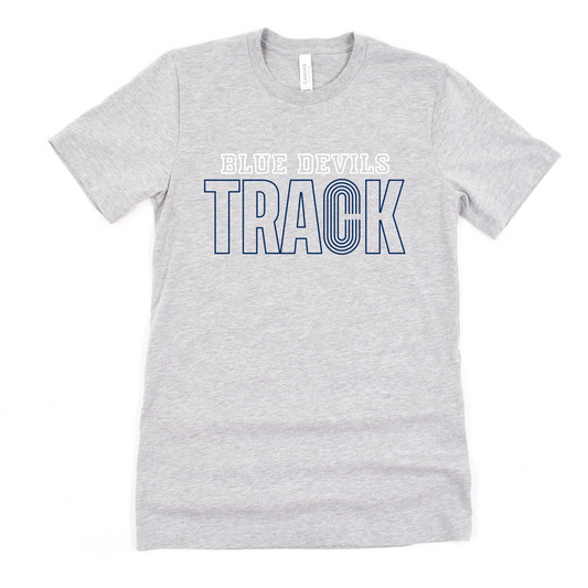 Carey Unisex T-Shirt BLUE DEVILS TRACK
