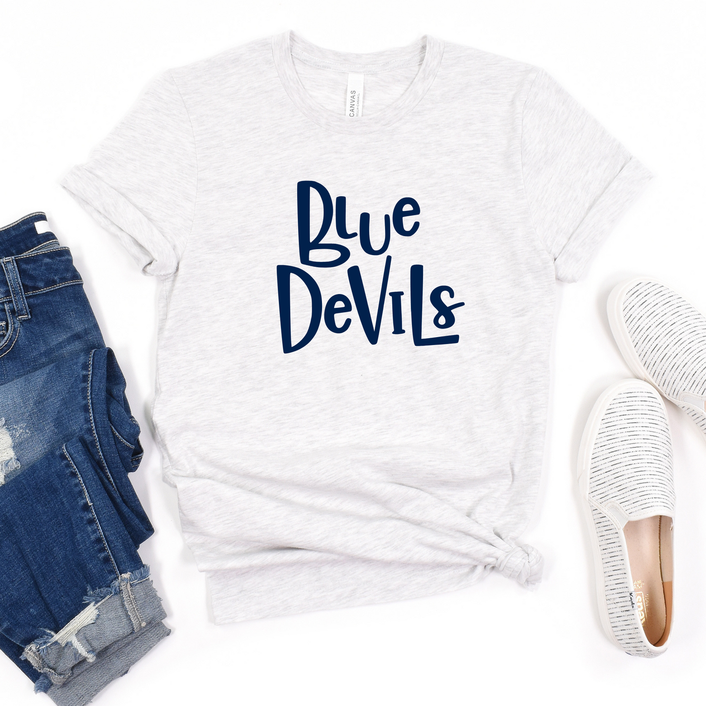 Carey Unisex T-Shirt BLUE DEVILS ASH