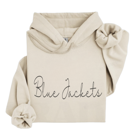 New Riegel Unisex Hoodie BLUE JACKETS SAND