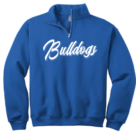 Defiance Quarter Zip Sweatshirt BULLDOGS BLUE