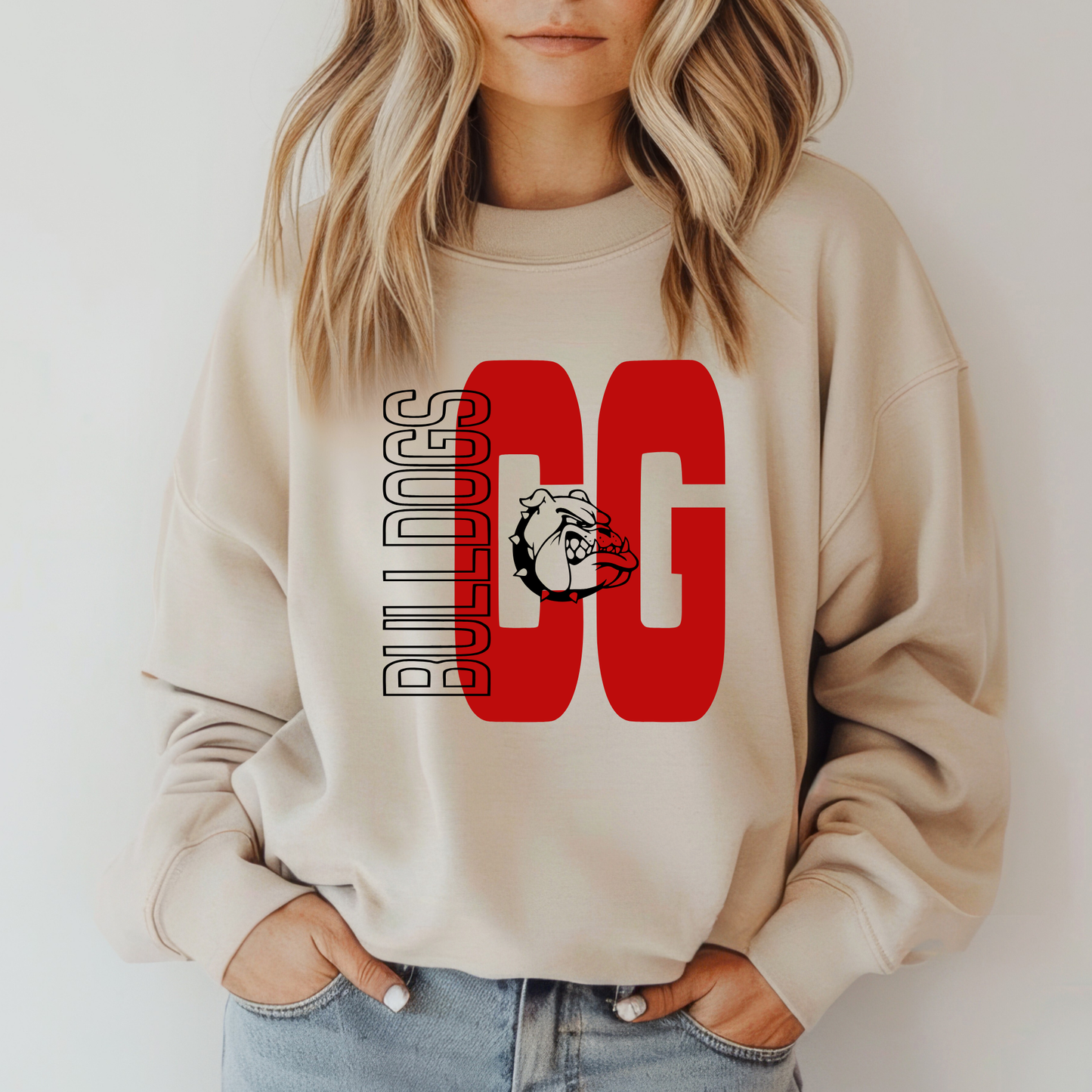 Columbus Grove Unisex Sweatshirt CG BULLDOGS OUTLINE