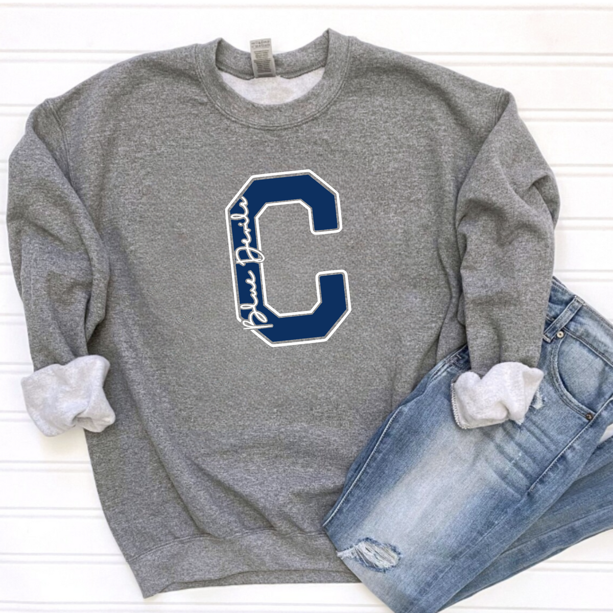 Carey Unisex Sweatshirt C BLUE DEVILS GREY