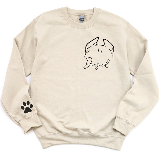 Custom Sweatshirt DOG BREED/NAME