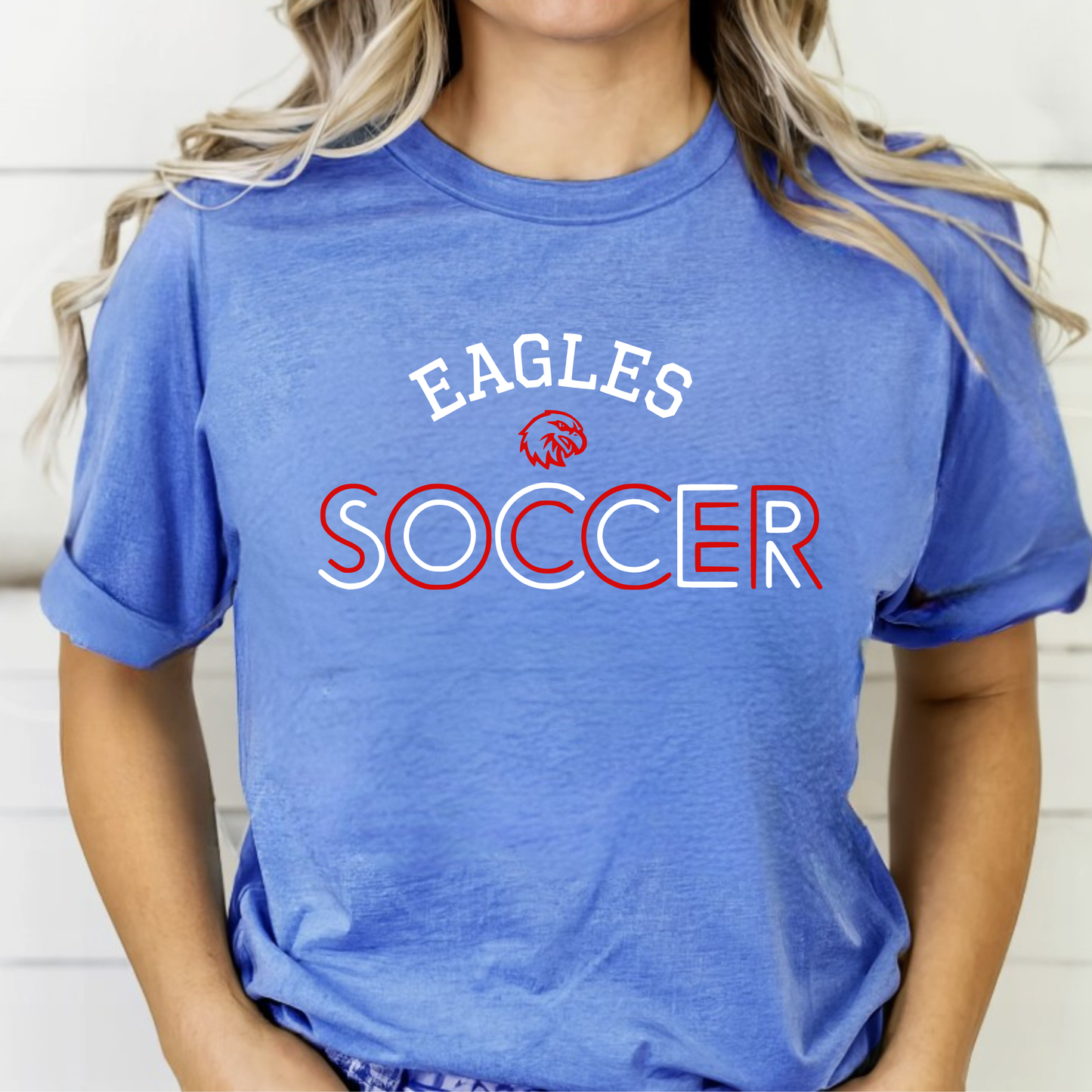 Liberty Benton Unisex T-Shirt EAGLES SOCCER HEATHER BLUE