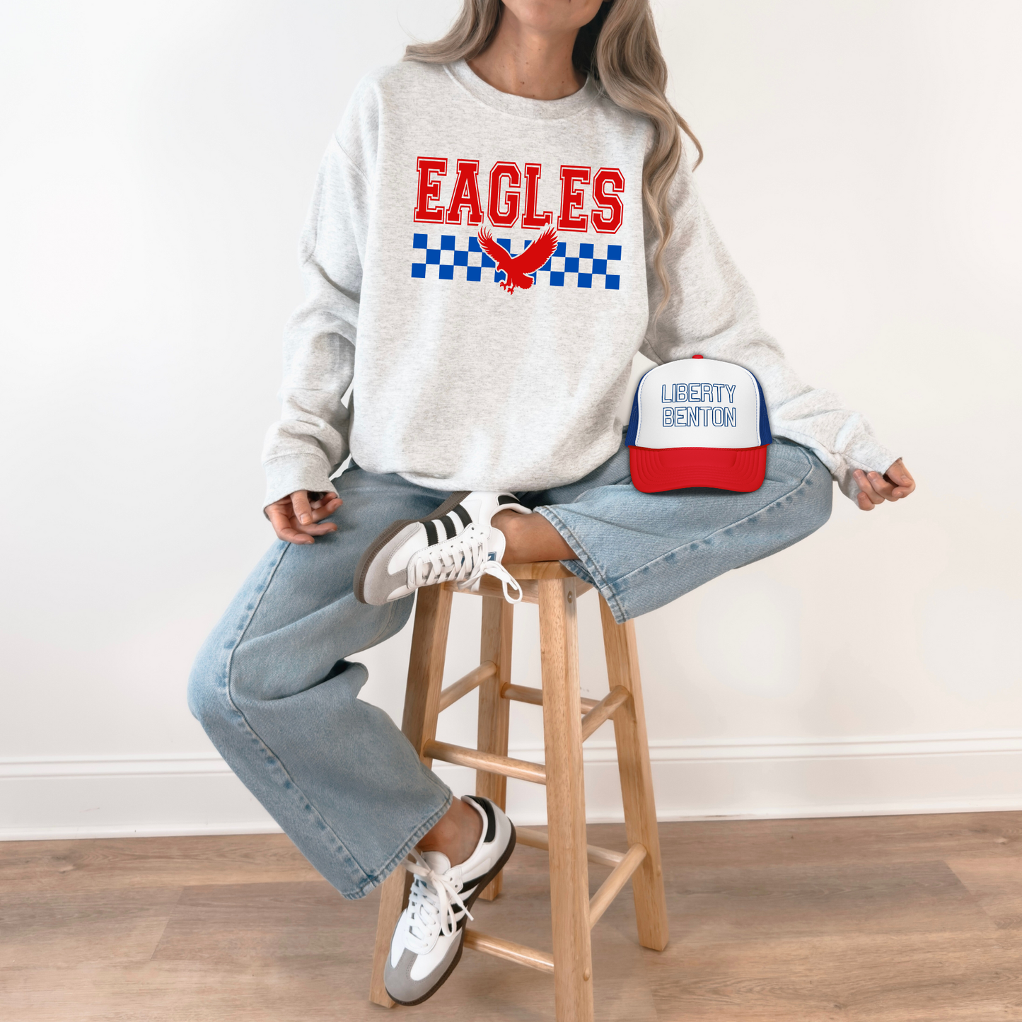 Liberty Benton Unisex Sweatshirt EAGLES CHECKERED