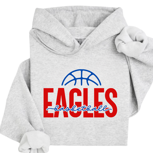 Liberty Benton Unisex Hoodie EAGLES BASKETBALL GREY