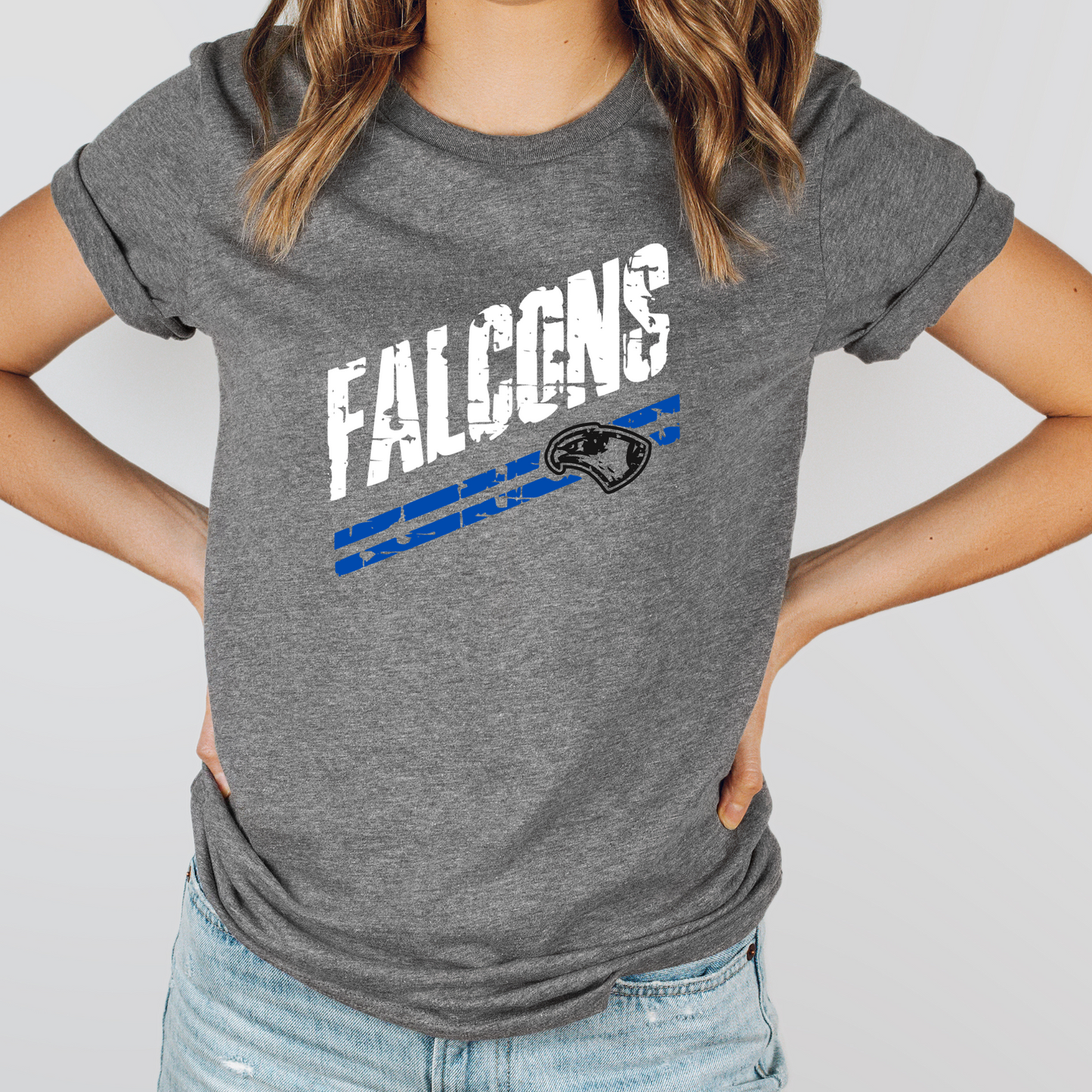 Riverdale Spirit Wear Short Sleeve T-Shirt FALCONS DIAGONAL