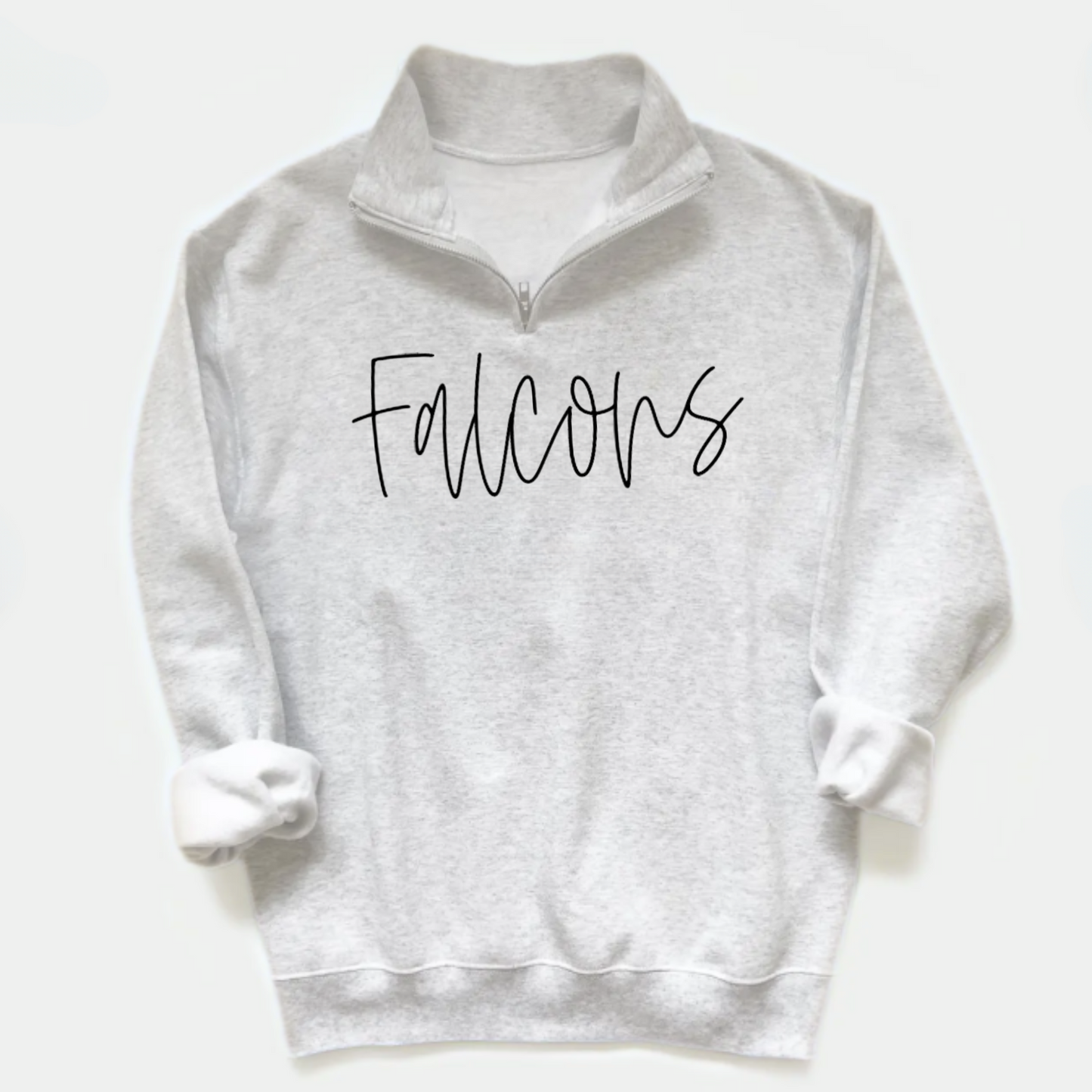 Riverdale Unisex Quarter Zip Sweatshirt FALCONS GREY