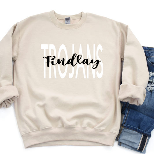 Findlay Unisex Sweatshirt FINDLAY TROJANS CREAM