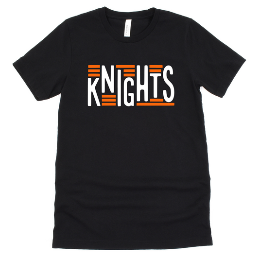 Van Buren T-Shirt KNIGHTS LINES BLACK