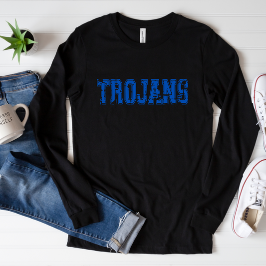 Findlay Unisex Long Sleeve Shirt TROJANS