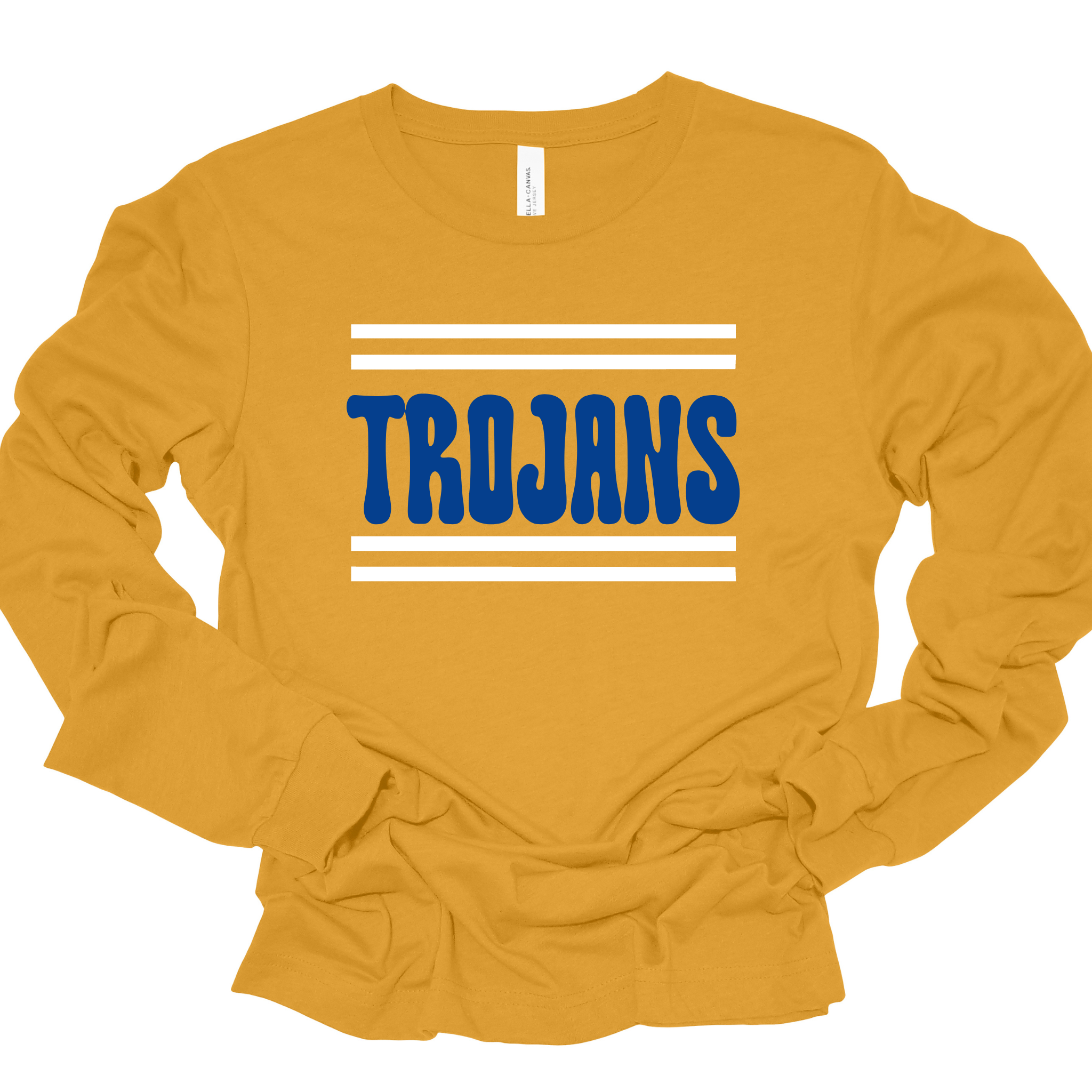 Dunbrooke Apparel NCAA USC Trojans Unisex Long Sleeve Tee - Triblend Gray, Large