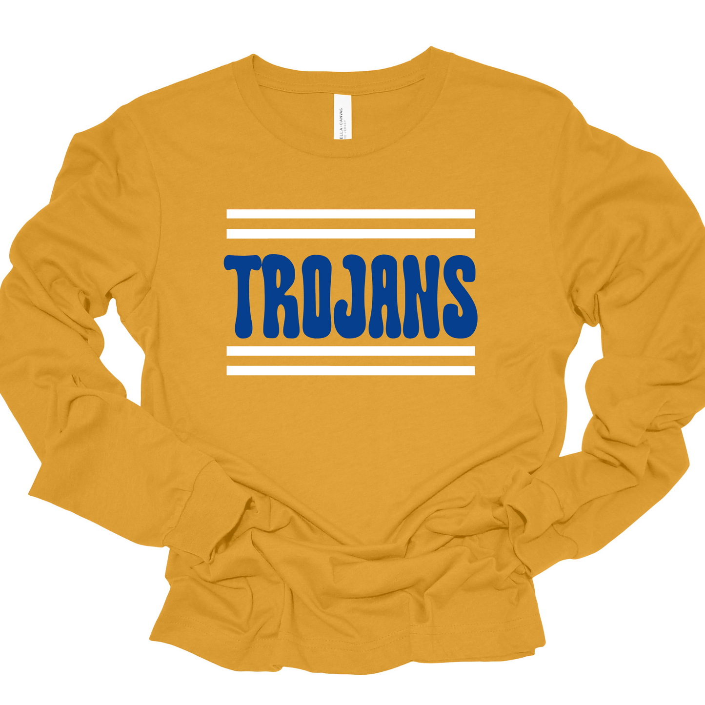 Findlay Unisex Long Sleeve Shirt TROJANS DOUBLE LINE