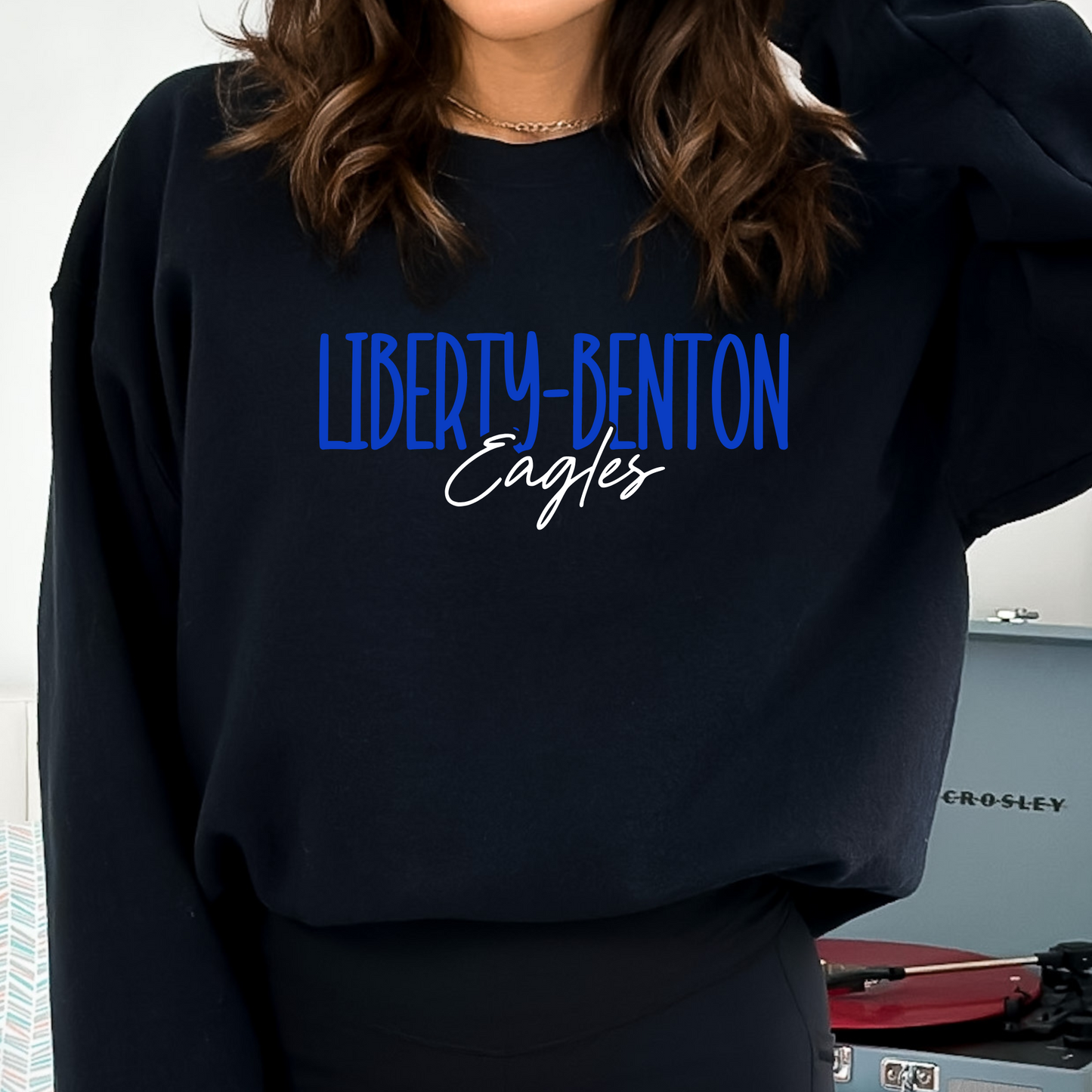 Liberty Benton Unisex Sweatshirt LIBERTY BENTON EAGLES BLACK