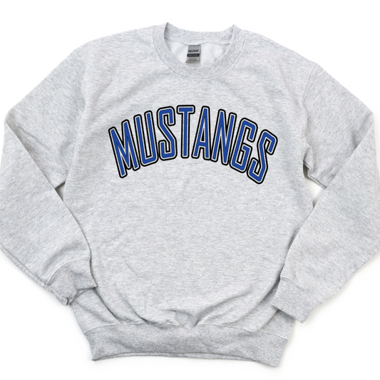 Allen East Unisex Sweatshirt MUSTANGS GREY