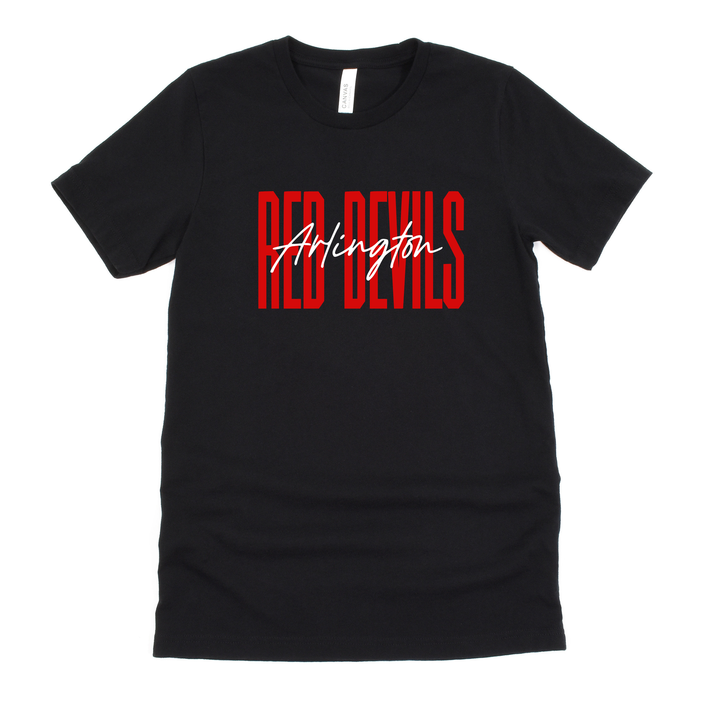 Arlington Unisex T-Shirt RED DEVILS ARLINGTON BLACK